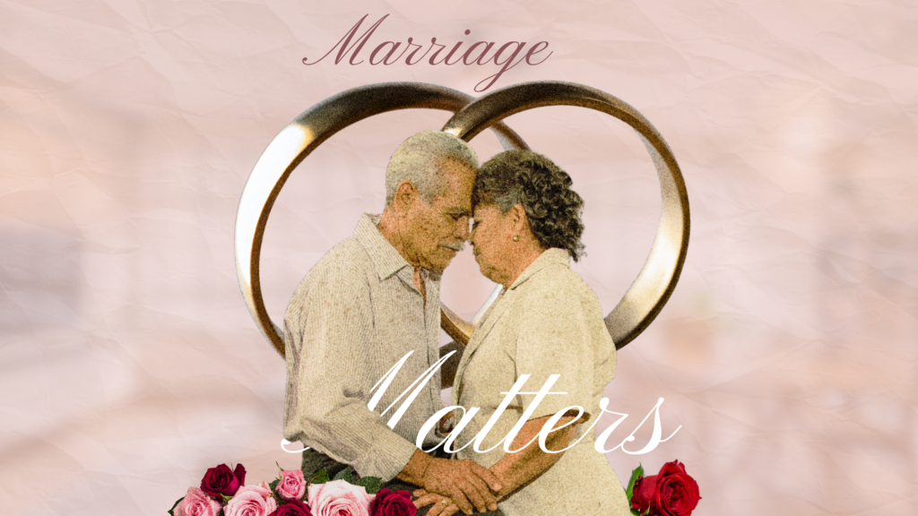 old asian married couple with their foreheads touching