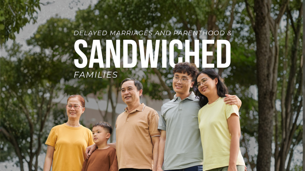 Three Generation Asian Family