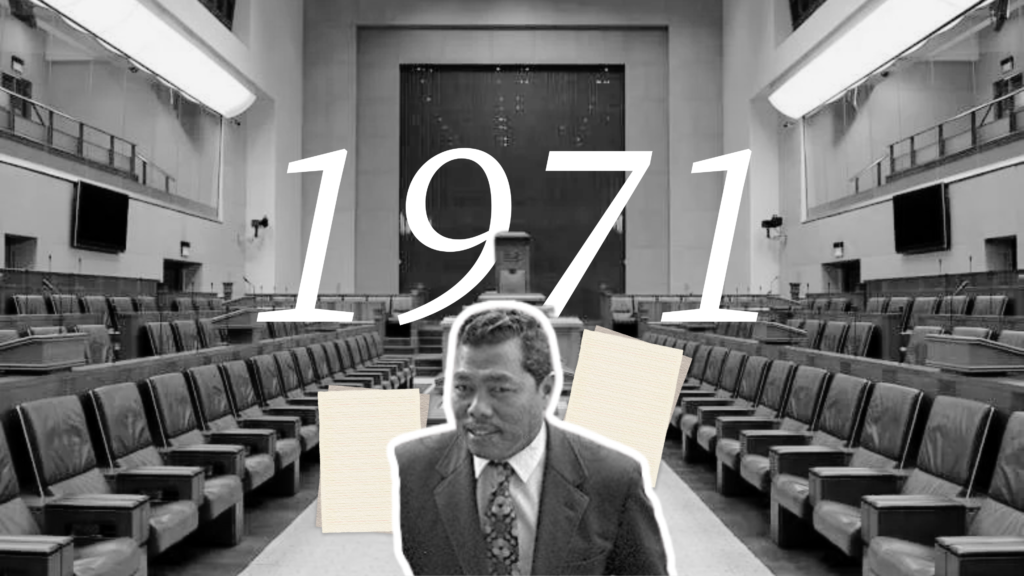 Achievement-oriented Values in 1971 speech